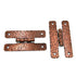 Pair of Amerock Hammered Antique Copper Flush "H" Hinges A1650-AC