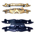 Pair Vintage Amerock Antique English Flush Surface Cabinet Hinges A3084-AE