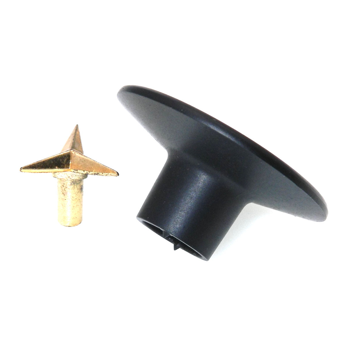Amerock Contemporary 2" Ebony Black Round Cabinet Knob Pull A3301-D
