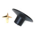 Amerock Contemporary 2" Ebony Black Round Cabinet Knob Pull A3301-D