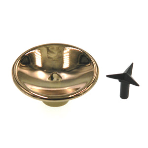 Amerock Contemporary 2" Polished Brass Round Cabinet Knob Pull A3301-H