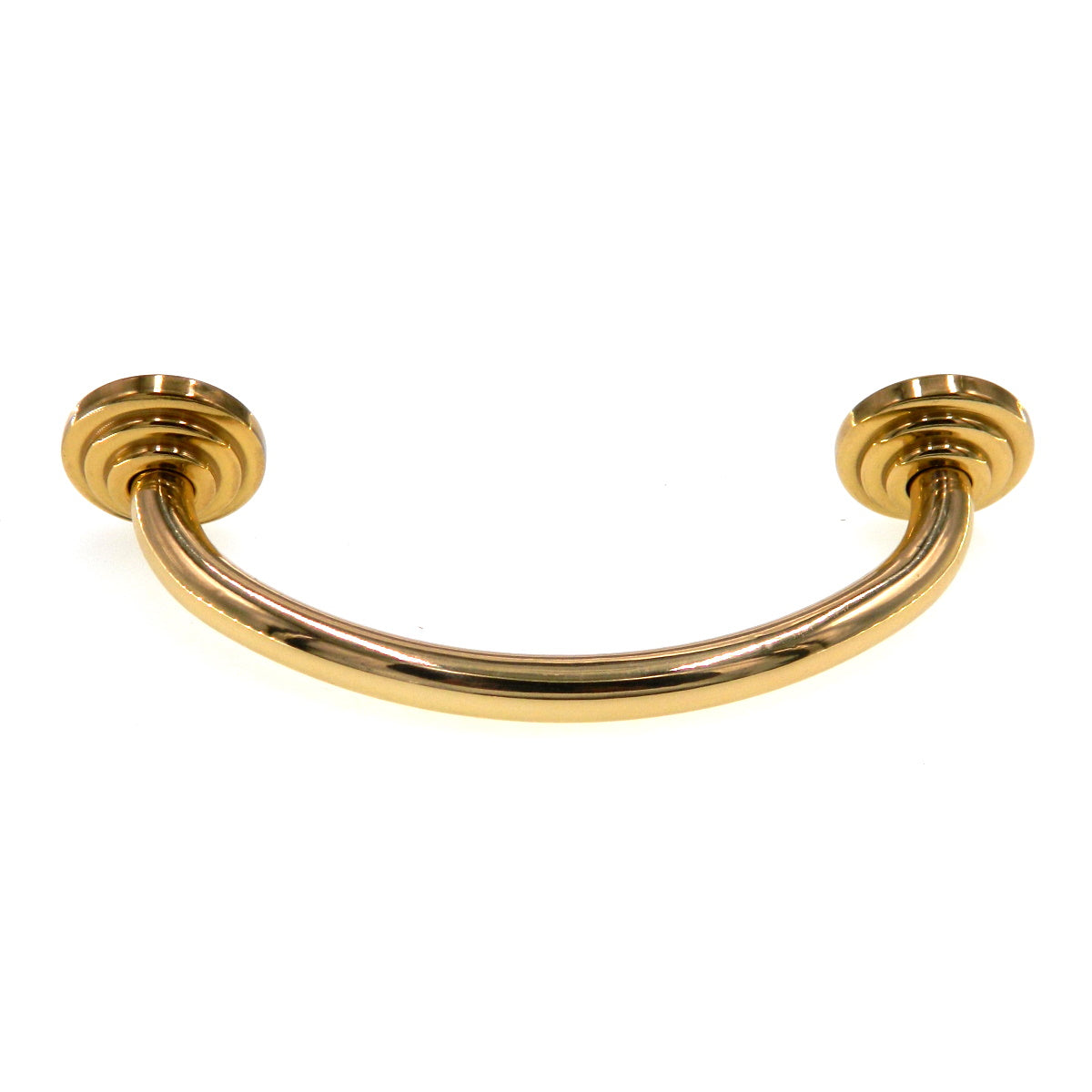 Amerock Fusital A37-A-3 - Tirador de arco para gabinete (latón macizo, 3 3/4" (96 mm) cc)
