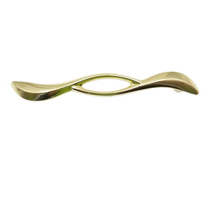 Amerock Vintage Polished Brass 3 1/2"cc Cabinet Arch Pull Handle A392-3