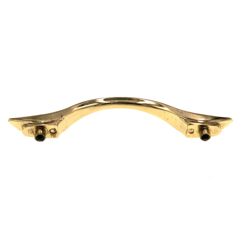 Vintage Amerock Mid-Century Polished Brass 3 1/2" Ctr. Cabinet Arch Pull A432-3