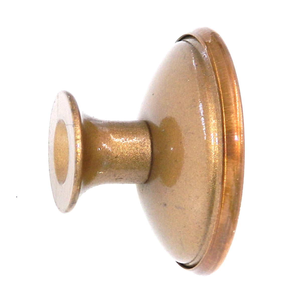 Vintage Amerock 1960's Dull Bronze 1 1/2" Round Cabinet Knob A520-10