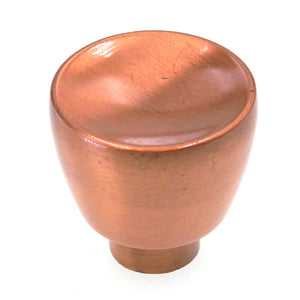 Vintage Amerock Contemporary Satin Copper 1 1/4" Round Cabinet Knob A528-41