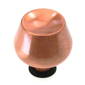 Vintage Amerock Contemporary Satin Copper 1 1/2" Round Cabinet Knob A529-E