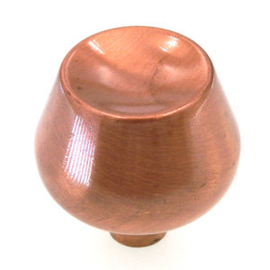 Vintage Amerock Contemporary Satin Copper 1 1/2" Round Cabinet Knob A529-E