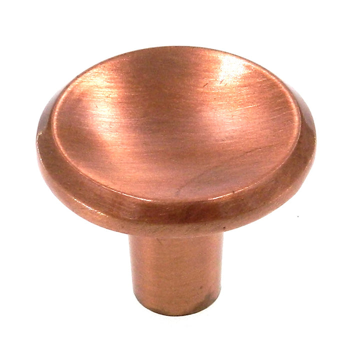 Vintage Amerock Modern Satin Copper 1" Round Cabinet Knob BP551-41