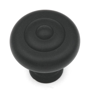 10 Pack Belwith Keeler Carriage House 1 1/2" Wrought Iron Black Round Solid Brass Cabinet Knob A704
