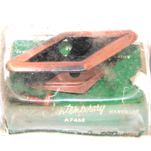 Vintage Amerock Contemporary Satin Copper 2 5/8" Novelty Cabinet Knob A746E