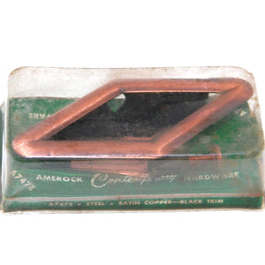 Vintage Amerock Contemporary Satin Copper 3 1/4" Novelty Cabinet Knob A747E