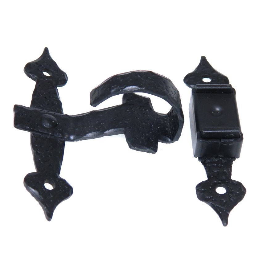 Amerock Colonial Black Cabinet Door Bar Latch Magnetic For Flush Doors A8550-CB