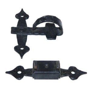 Amerock Colonial Black Cabinet Door Bar Latch Magnetic 3/8" Offset A8555-CB