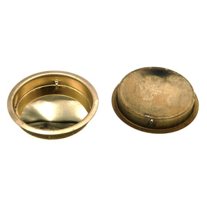 Amerock Vintage Polished Brass Closet or Pocket Door Recessed Pull AO2216-3