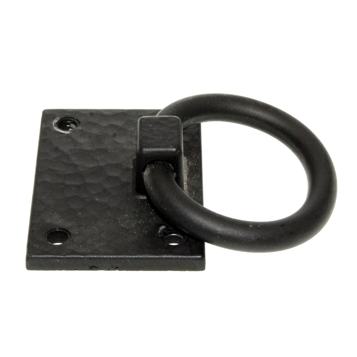 Acorn Mfg Interior Ring Pull 4 Pyramid Screws Black Cabinet Pull APABP