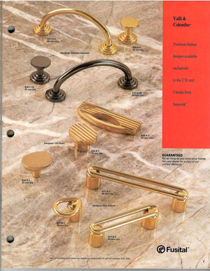 Vintage Amerock Fusital Solid Brass 2 1/2" cc Bar Pull Cabinet Pull A31-B-3