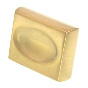 Belwith Keeler Ingot 1 3/8" Finger Pull Knob Brushed Golden Brass B075644-BGB