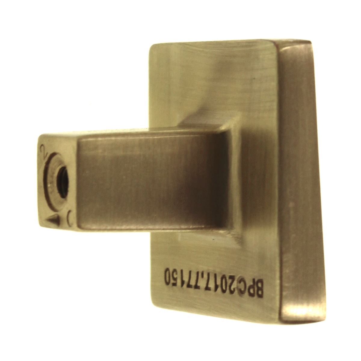 Belwith Keeler Veer 1 3/8" Square Cabinet Knob Brushed Golden Brass B077150-BGB