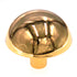 Amerock Forges B309-A-AU - Pomo redondo para gabinete chapado en oro, 1-9/16", fabricado en Italia