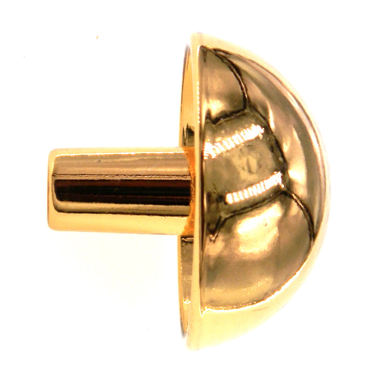Amerock Forges B309-A-AU - Pomo redondo para gabinete chapado en oro, 1-9/16", fabricado en Italia