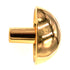 Amerock Forges B309-A-AU - Pomo redondo para gabinete chapado en oro, 1-9/16", fabricado en Italia
