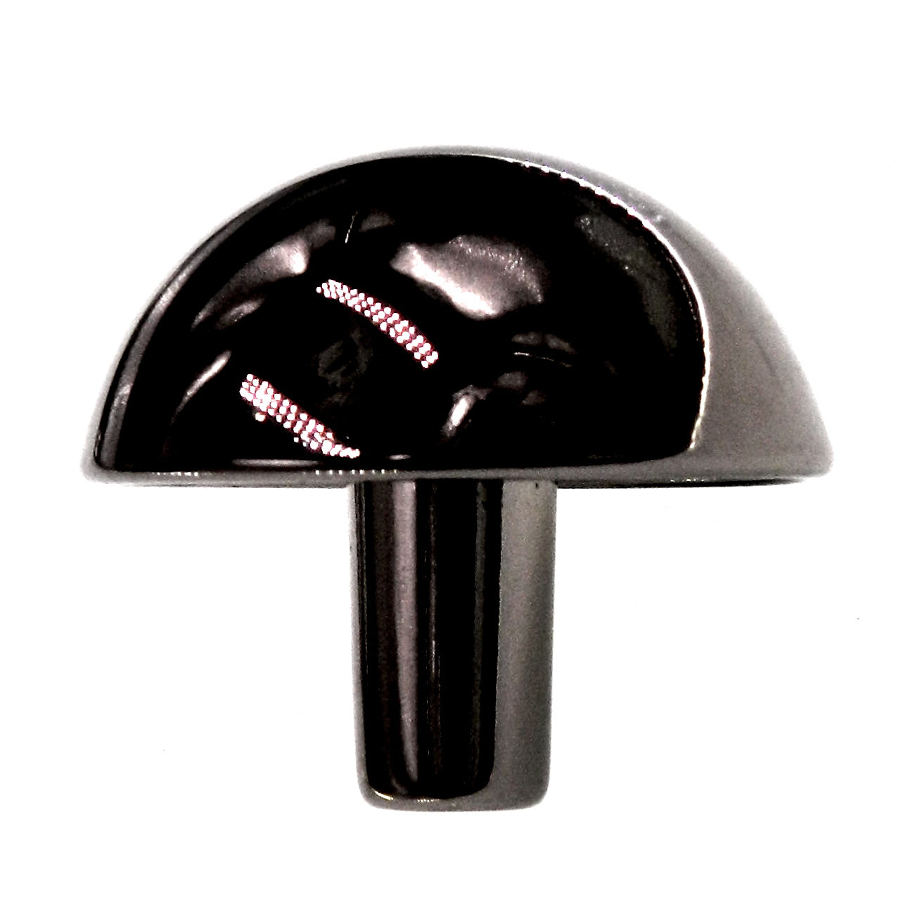 Amerock Forges B309-A-LB - Pomo redondo para gabinete (cromo negro, 1-9/16 pulgadas), fabricado en Italia