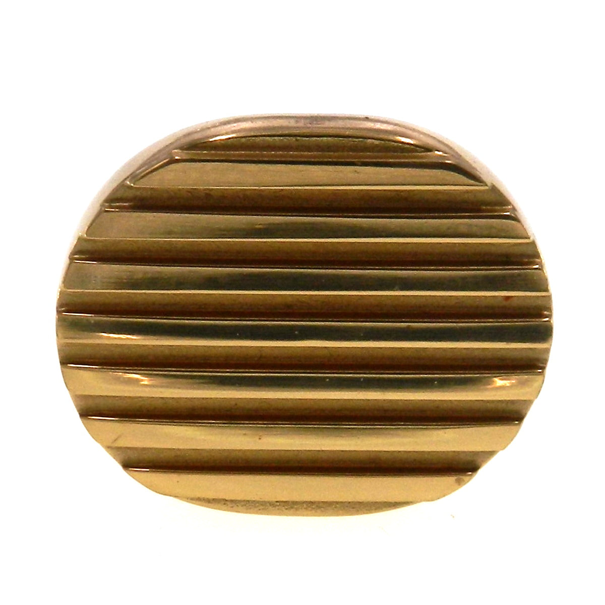 Vintage Amerock Fusital Solid Brass 1-1/4" Etched Cabinet Knob Pull B32-B-3