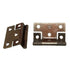 Pair National Lock Statuary Bronze Semi-concealed Bevel Cabinet Hinges B388-10A