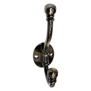 Liberty Hardware Double, Wall Mounted Coat Hook Antique Brass B46305J-AB