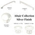 10 Pack Hickory Hardware Altair Silver 160mm Cabinet Handle Pulls P3080-SLV