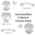 10 Pack Hickory American Diner P2141-CH Chrome 3 3/4" (96mm)cc Smooth Cabinet Handle Pull