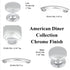 Hickory Hardware American Diner 1" Chrome Round Flat-top Cabinet Knob P2140-CH
