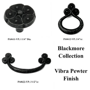 Hickory Hardware Blackmore Vibra Pewter 3/4"cc Furniture Ring Pull PA0612-VP