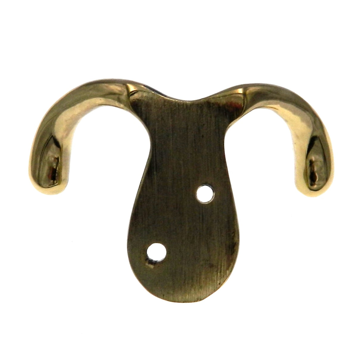 Warwick Polished Brass Double Coat, Robe, Utility Wall or Door Hook BH2002PB