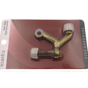 Warwick Adjustable Hinge Pin Doorstop, 1 1/2" Bolt, Polished Brass BH2012PB