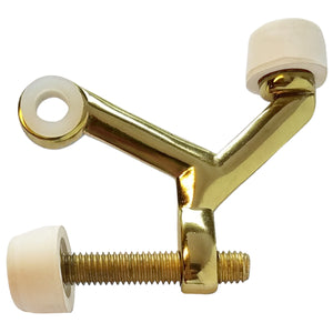 Warwick Adjustable Hinge Pin Doorstop, 1 1/2" Bolt, Polished Brass BH2012PB
