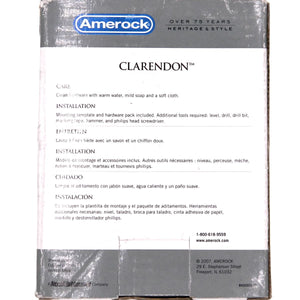 Amerock Clarendon Polished Chrome Coat or Robe Hook Wall Mounted BH26502-26