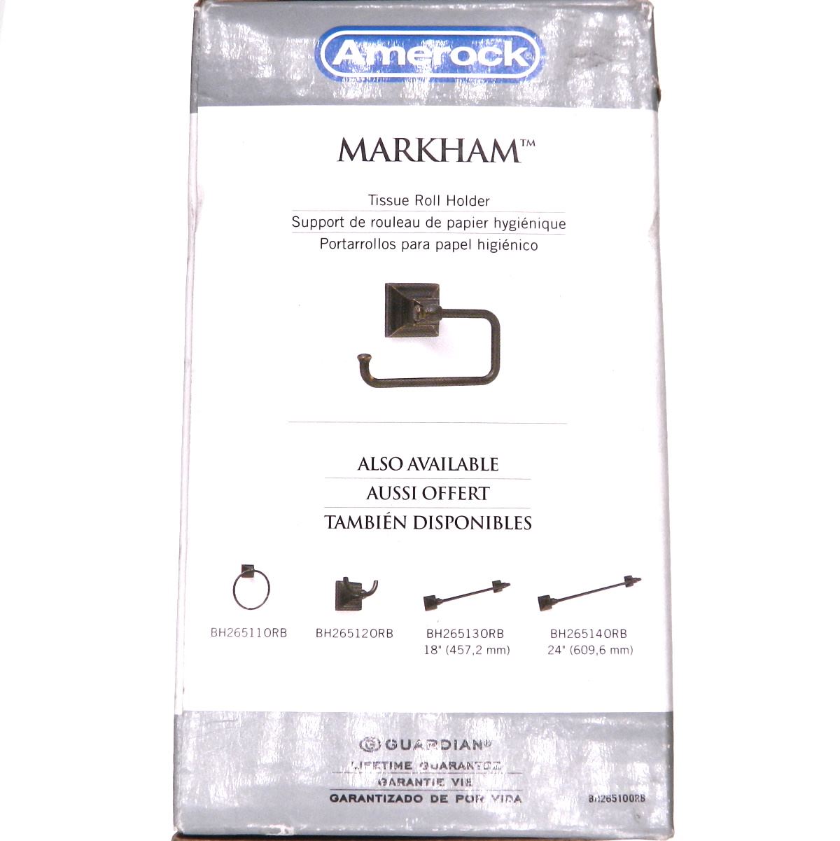 Amerock Markham Oil-Rubbed Bronze Swinging Bath Tissue Roll Holder BH26510-ORB