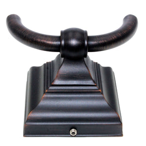 Amerock Markham 2 Prong Double Robe or Coat Hook Oil-Rubbed Bronze BH26512ORB
