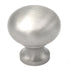 BK10-15 Bel de níquel satinado con tirador de perilla de gabinete tipo hongo de latón macizo de 3/4"