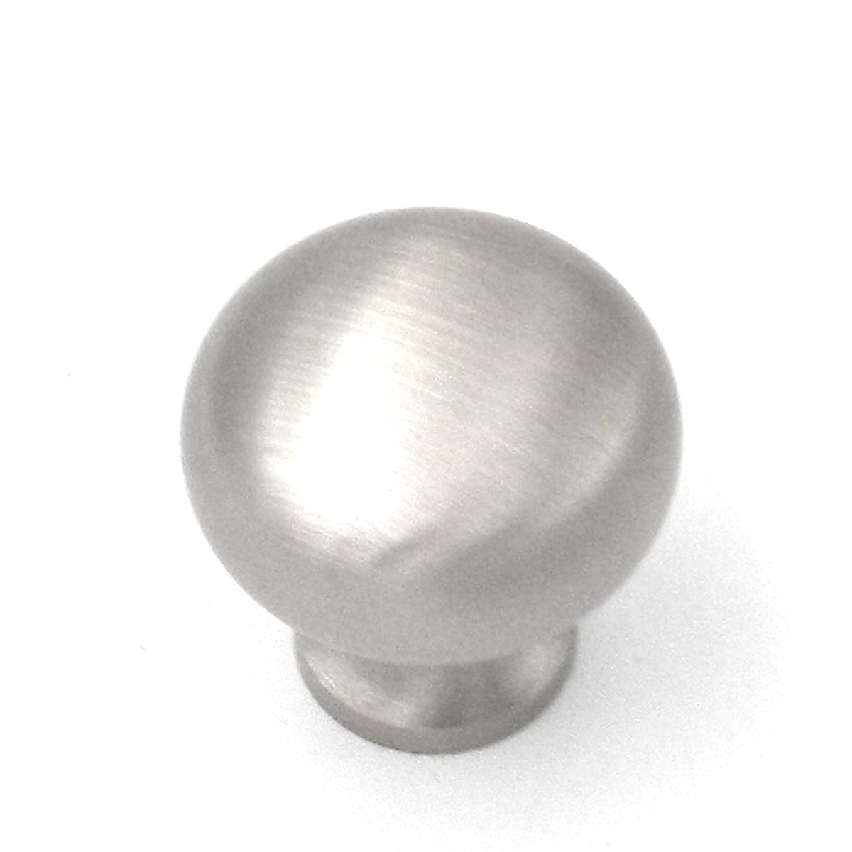 BK10-15 Bel de níquel satinado con tirador de perilla de gabinete tipo hongo de latón macizo de 3/4"