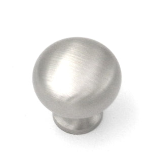 BK10-15 Satin Nickel Belwith Solid Brass 3/4" Mushroom Cabinet Knob Pull