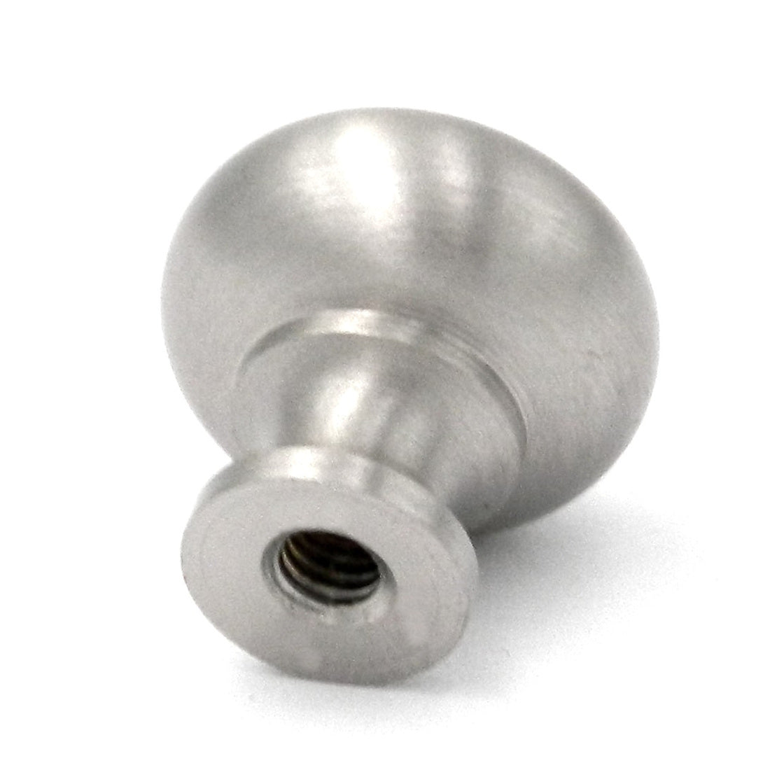 BK10-15 Bel de níquel satinado con tirador de perilla de gabinete tipo hongo de latón macizo de 3/4"