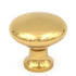 BK13-3 Polished Brass Solid Brass 1 1/4" Mushroom Cabinet Knob Pulls Keeler