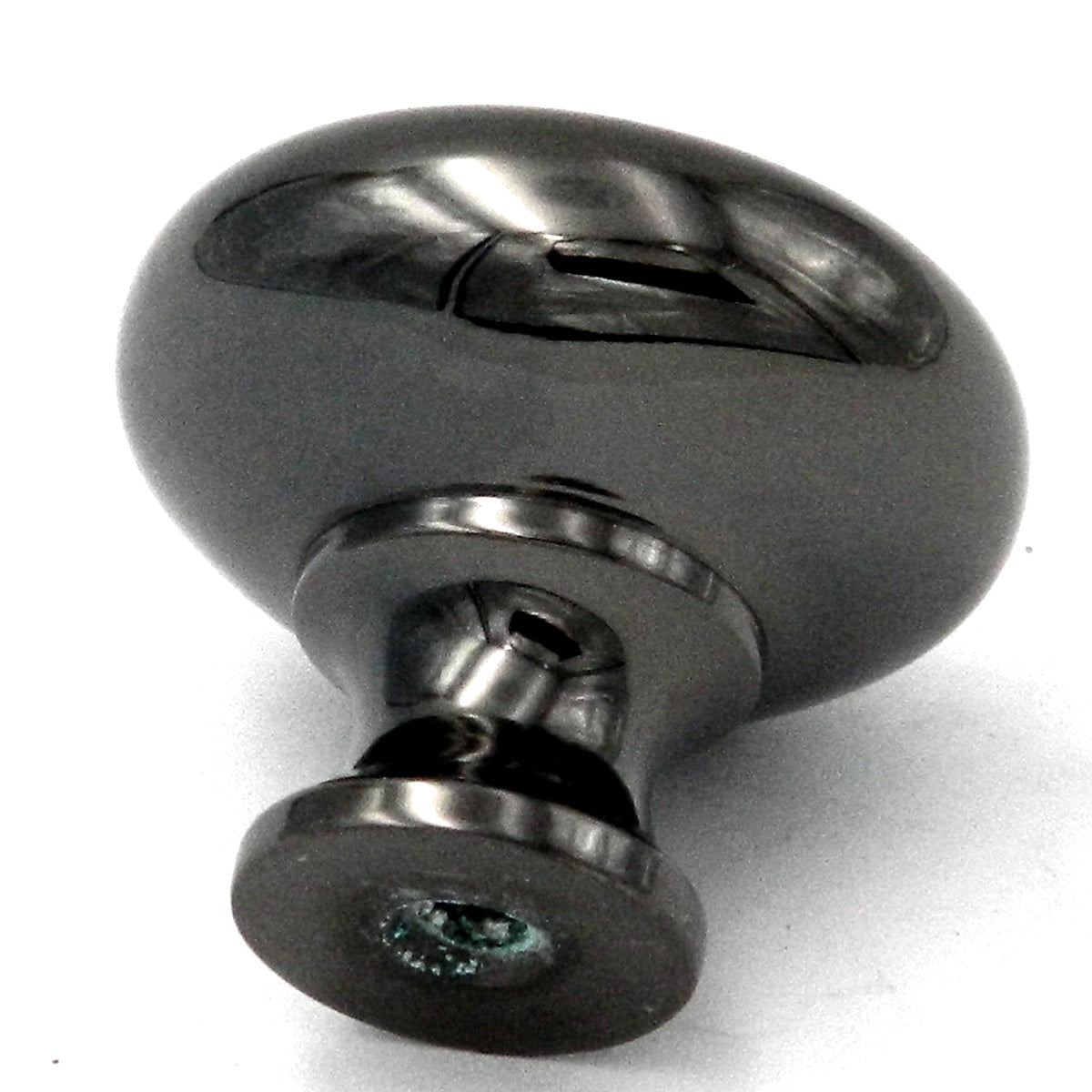 20 Pack Belwith Keeler Period Brass 1 1/4" Black Nickel Round Smooth Solid Brass Cabinet Knob BK13-BN