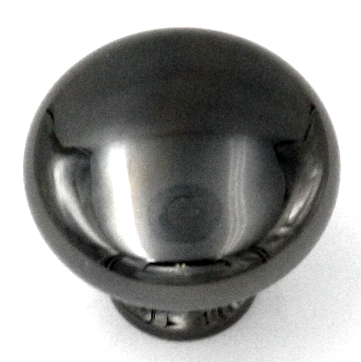 20 Pack Belwith Keeler Period Brass 1 1/4" Black Nickel Round Smooth Solid Brass Cabinet Knob BK13-BN