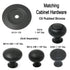 Keeler Solid Brass Oil Rubbed Bronze Round 1 1/8" Solid Brass Cabinet Knob BK12-10B
