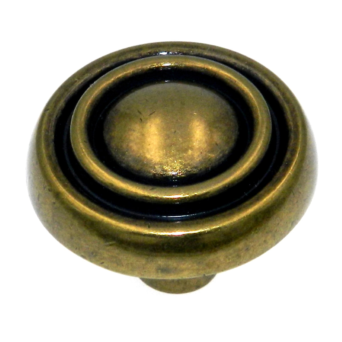 Amerock Sterling Traditions Burnished Brass 1 1/8 Cabinet Pull Knob  BP1306-O77