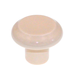 Amerock BP1323-A Perillas para gabinete tipo hongo de cerámica lavada color almendra de 1 3/8 "